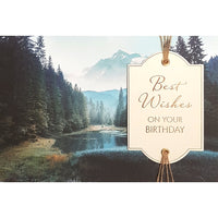 Rosedale Gold Greeting Cards/Envelopes - 5-1/2" W x 8" H - Pond Landscape - 6 Pack-Card shop quality greeting cards