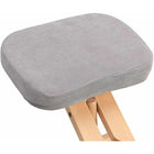 Nicer Furniture Kneeling Chair with Memory Foam - Natural Wooden Frame Grey Fabric-200lb weight limit