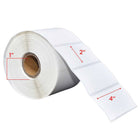 Premium Tape 4" x 2" (102 mm x 51 mm) Direct Thermal Labels - 1" (25 mm) Core - 12 Rolls-White