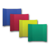 Flipside Products Corrugated Project Boards, 36" x 48", Assorted Primary colours, Box of 24-Use for Science Fairs, Birthday Parties, or any event for display purposes