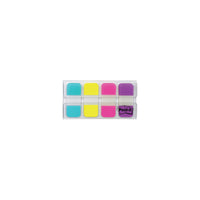 Post-it Tabs - 0.625 in W x 1.5 in H (15.8 mm W x 38.1 mm H) - 4 Colours - 40 Pack-0.625" x 1.5" , Assorted Colours