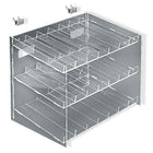 Azar Displays 3-Tier 21 Compartment Cosmetic Counter Display, 10.5" x 12" x 8" (222988)-Pegboard, slatwall, or counter top