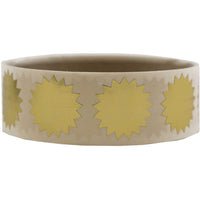 JAM Paper Circle Round Label Wafer Seals with Serrated Edges - 3/4" Diameter - Gold - 100 Pack -English only packaging