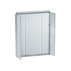 Azar Displays 16"W x 20.25"H Pegboard Powerwing in Translucent Clear (700357-CLR)-Includes Acrylic Sign Holder strip and two 3" W clear plastic side wings