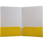 JAM Paper Corrugated Fluted Folders, Yellow, 12 Pack (87499dg)-Size: 9" x 12"