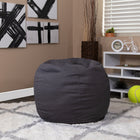 Flash Furniture Small Solid Grey Kids Bean Bag Chair-Cotton Upholstery