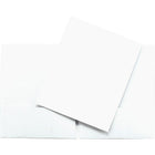 Hilroy Twin Pocket Portfolio - Letter-Size - White-White leatherine paper cover. Solid colour on exterior and interior