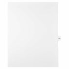 Mark Maker Legal Exhibit Index Tab White Single Tabs, 1/15th Cut, Letter Size, No Holes, Number 174, 25 Pack-White Single Tabs, 1/15th Cut