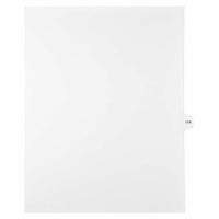 Mark Maker Legal Exhibit Index Tab White Single Tabs, 1/15th Cut, Letter Size, No Holes, Number 174, 25 Pack-White Single Tabs, 1/15th Cut