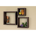 Nexxt Cubbi Wood Wall Shelves,  PackJava wood, 3 Pack-Material: floating wall shelves are made of high-quality, durable medium-density fiberboard (MDF) that provides stability. rely on the shelf to keep your items safe and sound, with a visually pleasing finish