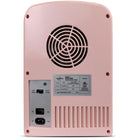 Koolatron Retro Portable 6 Can Thermoelectric Mini Fridge Cooler - 4 L / 4.2 qts - Pink-Lightweight, compact, and portable, this 4-Liter cooler features a twist-to-open door handle and a compact window