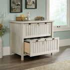 Sauder 420040 Costa Lateral File, Chalked Chestnut-Drawers lock for secure storage