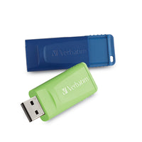Verbatim Store 'n' Go 16 GB USB Flash Drives - Green & Blue - 2 Pack-16 GB capacity
