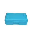 Romanoff Products 8 1/2" x 5 1/2" x 2 1/2" Pencil Box, Turquoise-Turquoise
