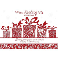 From Both of Us, Gifts, 12 Pack-Printed on premium coated card stock