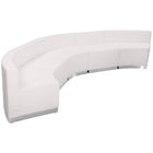 Flash Furniture HERCULES Alon Melrose LeatherSoft Reception Configuration - 5 Piece - White-Modernize Your Business Office or Entry Way