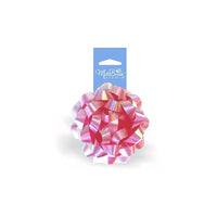 Millbrook Studios 5" Confetti Bow, Iridescent Pink, 12 Pack (00394)-Iridescent Pink