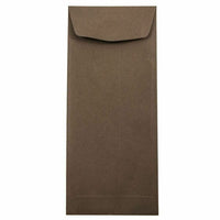 JAM Paper #11 Policy Business Envelopes - 4.5" x 10.375" - Chocolate Brown Recycled - 50 Pack-Colour: Chocolate Brown 