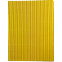 JAM Paper Corrugated Fluted Folders, Yellow, 12 Pack (87499g)-Size: 9" x 12"