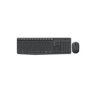 Logitech MK235 Wireless Keyboard & Mouse Combo - Grey - French (920-007899)-Familiar keyboard with full-size arrow keys and number pad, French