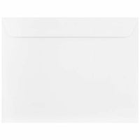 JAM Paper 10" x 13" Booklet Strathmore Envelopes - Bright White Wove - 500 Pack-Bright White Wove Envelope