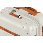 Champs Vintage 21" Hardside Carry-on Luggage - USB Port - Ivory-Expansion Capability