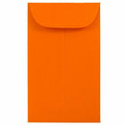 JAM Paper #3 Coin Business Coloured Envelopes - 2.5" x 4.25" - Orange Recycled - 50 Pack-Colour: Orange