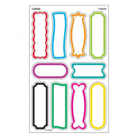 Trend Enterprises Large Supershapes Sticker, Labels, 480 Pack-Design: Labels