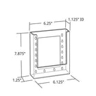 Azar Displays Modular Brochure Holder, 9" x 6", 2 Pack (252332)-On Counter Top for Printed Material