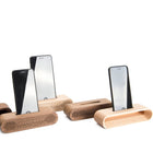 Decent Living Wooden Phone Speaker Base - Walnut With Cover-Hand crafted from solid Canadian hard maple and US walnut