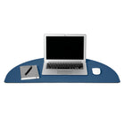 Poppin Portable Desk Pad - Slate Blue-Features an antimicrobial coating that can kill 99% of bacteria within 24 hours