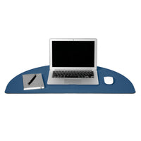 Poppin Portable Desk Pad - Slate Blue-Features an antimicrobial coating that can kill 99% of bacteria within 24 hours