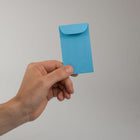 JAM Paper #3 Coin Business Coloured Envelopes - 2.5" x 4.25" - Blue Recycled - 50 Pack-Quantity : Quantity: 50 Envelopes per Pack