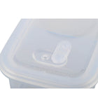 Minimal Silicone Bento Lunch Box - Clear - 900ml - Set of 2-Freezer, dishwasher, microwave and oven safe