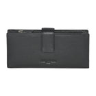 Club Rochelier Ladies Clutch with Tab Wallet - Black-Black - Leather