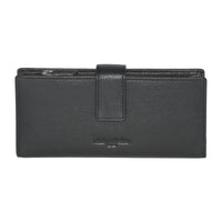 Club Rochelier Ladies Clutch with Tab Wallet - Black-Black - Leather