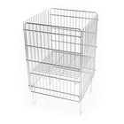 Eddie's Wire Dump Bins - 18" x 18" x 30" - Chrome (214112-1)-Wire Dump Bins