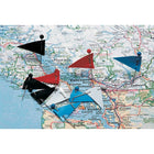 Acme Map Flag Pins, 250 Flags Pack (33005)-Map pins work great for pinpointing significant map locations