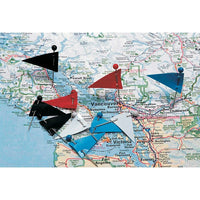 Acme Map Flag Pins, 250 Flags Pack (33005)-Map pins work great for pinpointing significant map locations