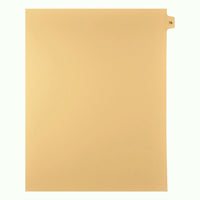 Mark Maker Legal Tabs - Letter Size - Buff - 1/15th cut - 25 tabs per package - 5 packages Pack - Number 76-Buff SingleTabs