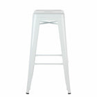 Plata Decor Tolix 30"H Stool - White - 2 Pack-Weight Capacity: 200 lbs