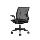 Humanscale Diffrient World Task Chair - Black-Form Sensing Mesh Technology - the backrest perfectly conforms to the sitter's entire back as if custom made for them.