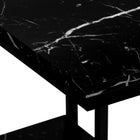 Monarch Specialties 3674 Accent Table - 25"H/Black Marble/Black Metal-10