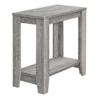 Monarch Specialties 3380 Accent Table - 22"H/Industrial Grey-This rectangular accent table presents a fashionable wood look texture in Industrial Grey