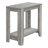 Monarch Specialties 3380 Accent Table - 22"H/Industrial Grey-This rectangular accent table presents a fashionable wood look texture in Industrial Grey