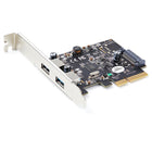 StarTech 2-Port USB PCIe Card with 10Gbps/Port-2-Port USB PCIe Card with ASMedia ASM3142 host controller (PCIe 3.0 x4) has two SuperSpeed 10Gbps USB-A ports (USB 3.1 Gen 2 / USB 3.2 Gen 2x1), Speeds up to 10Gbps/port, Upgraded version of our popular USB card PEXUSB312A2