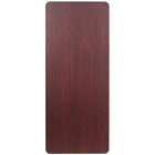 Flash Furniture 30'' x 72'' Rectangular Folding Banquet Table, Mahogany High-Pressure Laminate (YT3072HIGHWAL)-Seats up to 8 Adults