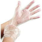 Globe Polyethylene Powder Free Gloves - Medium - Clear - 500 Pack-Polyethylene Gloves, Medium, Clear