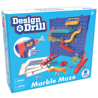 Educational Insights Design & Drill Make-a-Marble Maze - Assorted-Let's make a maze! Construction play meets engineering with this hands-on, DIY maze maker. Mini-makers use a kid-friendly power drill and colorful bolts to attach 15 track pieces of varying lengths and shapes to complete 10 different maze challenges