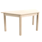 Flash Furniture Bright Beginnings Commercial Grade Wooden Trapezoid Preschool Classroom Activity Table (MKME088018)-Supports up to 300 LBS. Static Weight Capacity